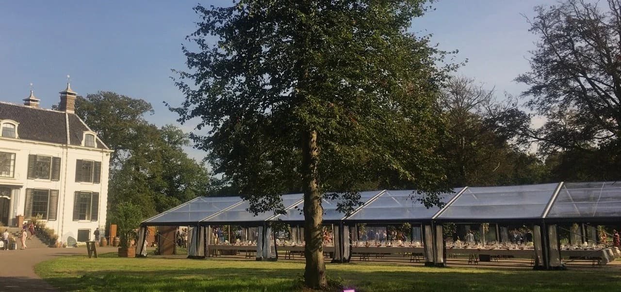 Plantage Rococo wedding and events marquee tent